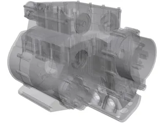 Suzuki GSXR600-RR Engine 3D Model