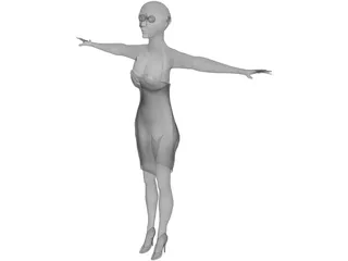 Woman Manikin 3D Model