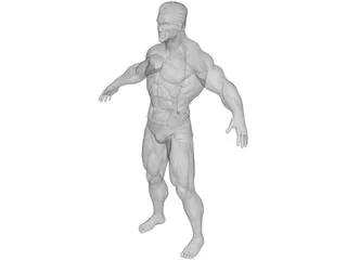 Super Human 3D Model