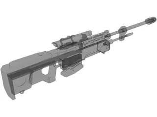 Halo Reach Sniper Rifle 3D Model