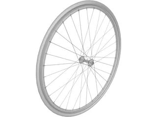 Bike Front Wheel 3D Model