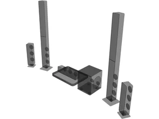 Goldleaf RX3 Speakers 3D Model