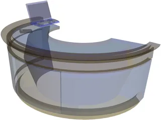 News Desk 3D Model