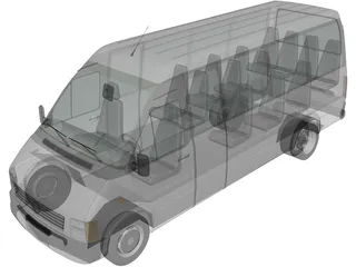 Volkswagen LTM Bus 3D Model