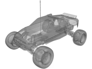 Traxxas Rustler RC Car 3D Model