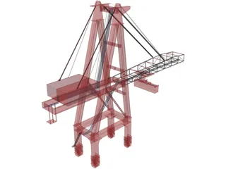 STS Port Crane 3D Model