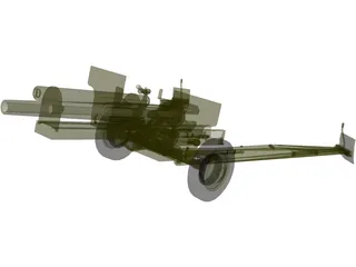 Canadian Howitzer 105mm 3D Model