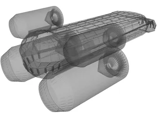 Spaceship Cargo 3D Model