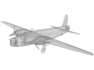 RAF Vickers Wellington Mk.1 3D Model