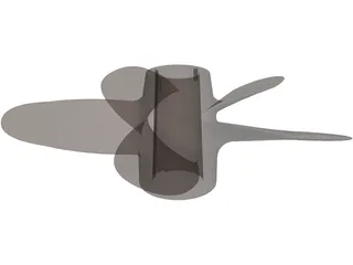 Propeller 5 Blades 3D Model