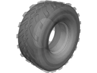 Whell and Tyre 650 65R30.5 3D Model