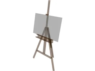 Painter Eisel Tripod 3D Model