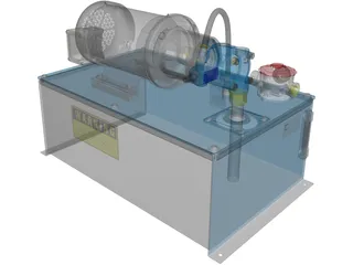 Hydraulic Power Pack 3D Model