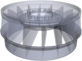 Francis Turbine Runner 3D Model