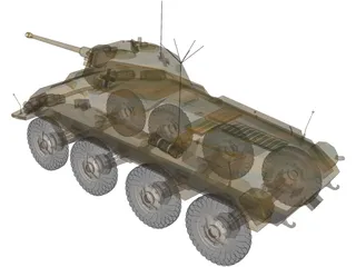 Panzerspahwagen Sd.Kfz. 234 Puma 3D Model