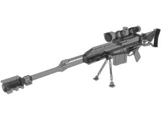 Coalition Rifle 3D Model