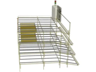 Parts Supply Rack 3D Model