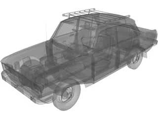 AZLK Moskvich 2140 SL 3D Model