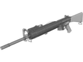 M16 EX Rifle 3D Model