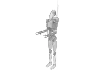 Star Wars B1 Battle Droid 3D Model