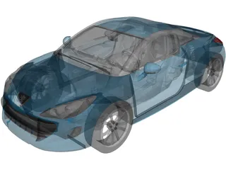 Peugeot RCZ 3D Model