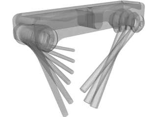 Hex Allen Tool 3D Model