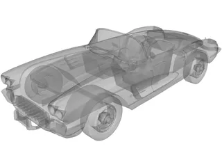 Chevrolet Corvette (1960) 3D Model