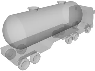 Cement Truck 3D Model