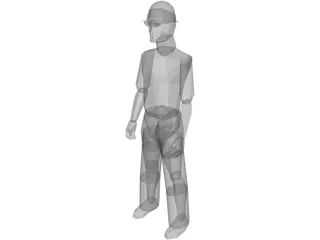 Worker 3D Model