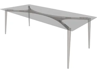 Table Airy Retro 3D Model