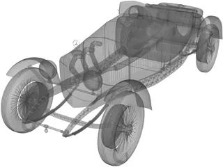 Mercedes-Benz Sport Coupe (1929) 3D Model