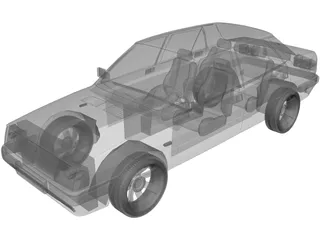 Lancia Prisma 1600 3D Model