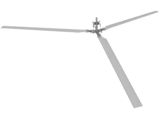 Helicopter Rotor 3D Model