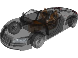 Audi R8 Spyder 3D Model