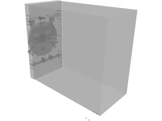 Secure Vault with Laser Security 3D Model