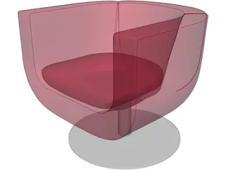 Chairs Italian Metropolitan 2000 Tulip 3D Model