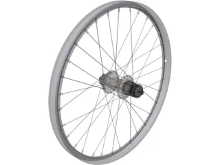 Rear Wheel 20 Inch 3D Model