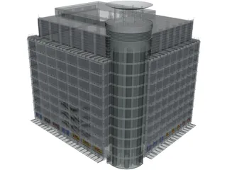 Departement Store of Modern Building 3D Model