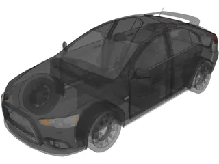 Mitsubishi Lancer Sportback (2009) 3D Model