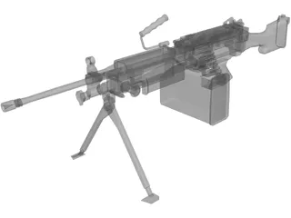 M249 LMG 3D Model