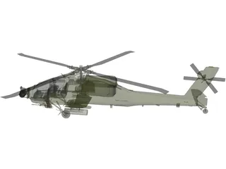 Boeing AH-64A Apache 3D Model