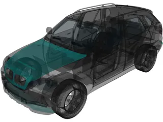 BMW X5 xDrive48i (2010) 3D Model