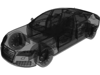 Audi A7 Sportback (2009) 3D Model