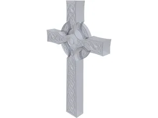 Scottish Celtic Cross 3D Model