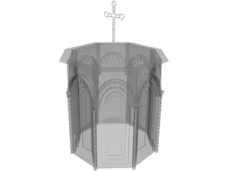 Church Tower 3D Model