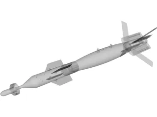 GBU-12 500lb Laser Guided Missile 3D Model