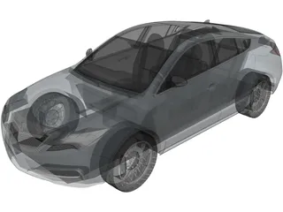 Acura ZDX (2010) 3D Model