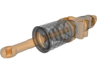 Formula Renault 3.5 Rear Suspension Damper 3D Model