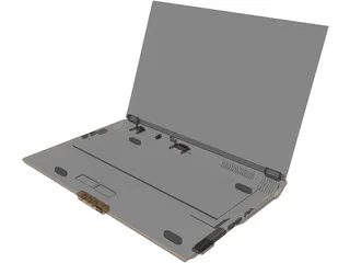 Toshiba Laptop 3D Model