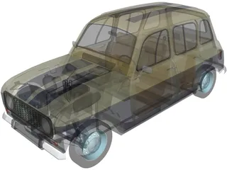 Renault 4 3D Model